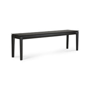 Bok Sitzbank - lackierte Eiche - schwarz - 166 x 35 x 46 cm - ZEN ZONE