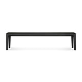 Bok Sitzbank - lackierte Eiche - schwarz - 186 x 35 x 46 cm - ZEN ZONE