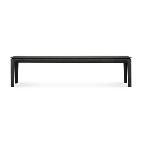 Bok Sitzbank - lackierte Eiche - schwarz - 186 x 35 x 46 cm - ZEN ZONE