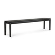 Bok Sitzbank - lackierte Eiche - schwarz - 186 x 35 x 46 cm - ZEN ZONE