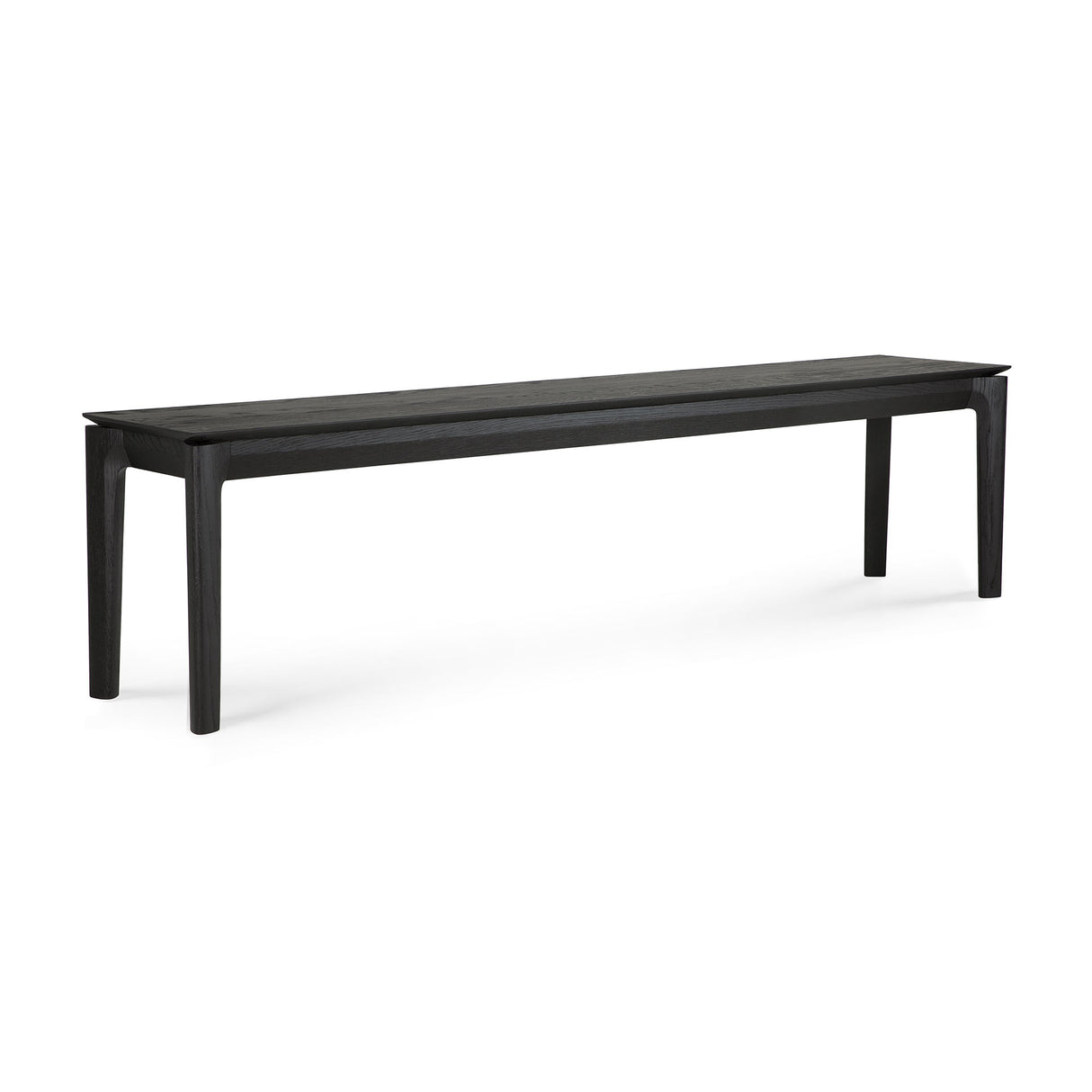 Bok Sitzbank - lackierte Eiche - schwarz - 186 x 35 x 46 cm - ZEN ZONE