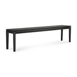 Bok Sitzbank - lackierte Eiche - schwarz - 186 x 35 x 46 cm - ZEN ZONE