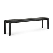 Bok Sitzbank - lackierte Eiche - schwarz - 186 x 35 x 46 cm - ZEN ZONE