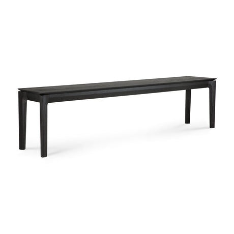 Bok Sitzbank - lackierte Eiche - schwarz - 186 x 35 x 46 cm - ZEN ZONE
