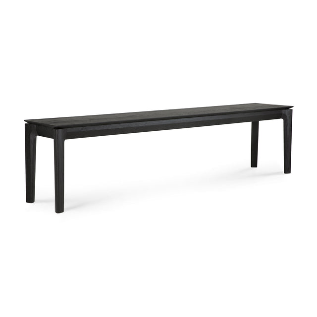 Bok Sitzbank - lackierte Eiche - schwarz - 186 x 35 x 46 cm - ZEN ZONE
