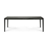 Bok ausziehbarer Esstisch - lackierte Eiche - schwarz - rechteckig - 140/220 x 90 x 76 cm - ZEN ZONE
