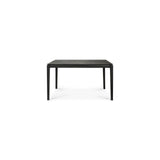 Bok ausziehbarer Esstisch - lackierte Eiche - schwarz - rechteckig - 140/220 x 90 x 76 cm - ZEN ZONE