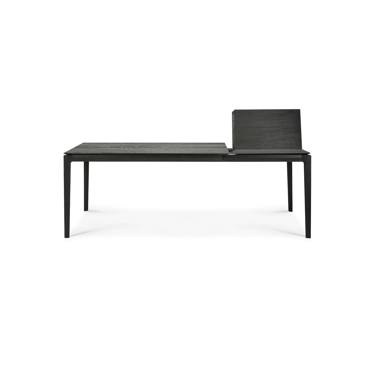 Bok ausziehbarer Esstisch - lackierte Eiche - schwarz - rechteckig - 140/220 x 90 x 76 cm - ZEN ZONE