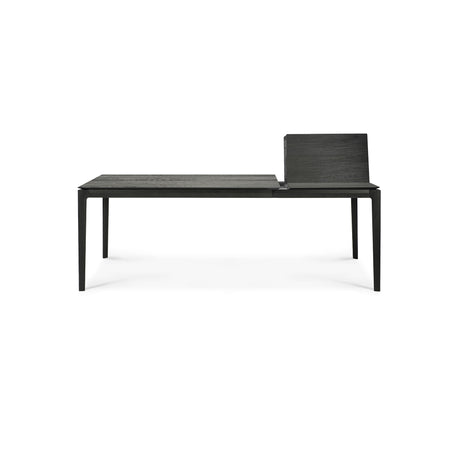 Bok ausziehbarer Esstisch - lackierte Eiche - schwarz - rechteckig - 140/220 x 90 x 76 cm - ZEN ZONE