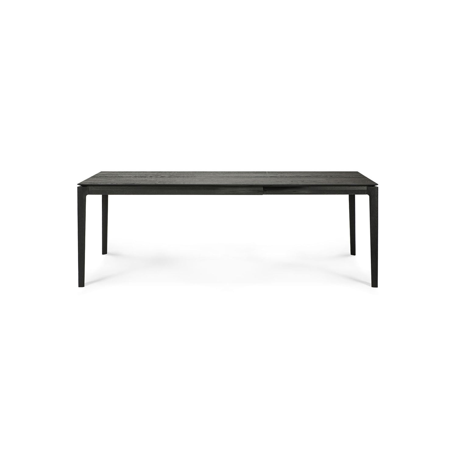 Bok ausziehbarer Esstisch - lackierte Eiche - schwarz - rechteckig - 140/220 x 90 x 76 cm - ZEN ZONE