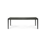 Bok ausziehbarer Esstisch - lackierte Eiche - schwarz - rechteckig - 140/220 x 90 x 76 cm - ZEN ZONE