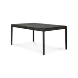Bok ausziehbarer Esstisch - lackierte Eiche - schwarz - rechteckig - 140/220 x 90 x 76 cm - ZEN ZONE