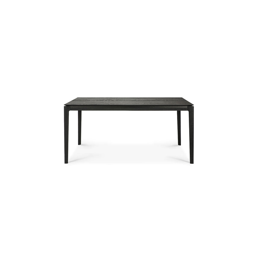 Bok ausziehbarer Esstisch - lackierte Eiche - schwarz - rechteckig - 160/240 x 90 x 76 cm - ZEN ZONE