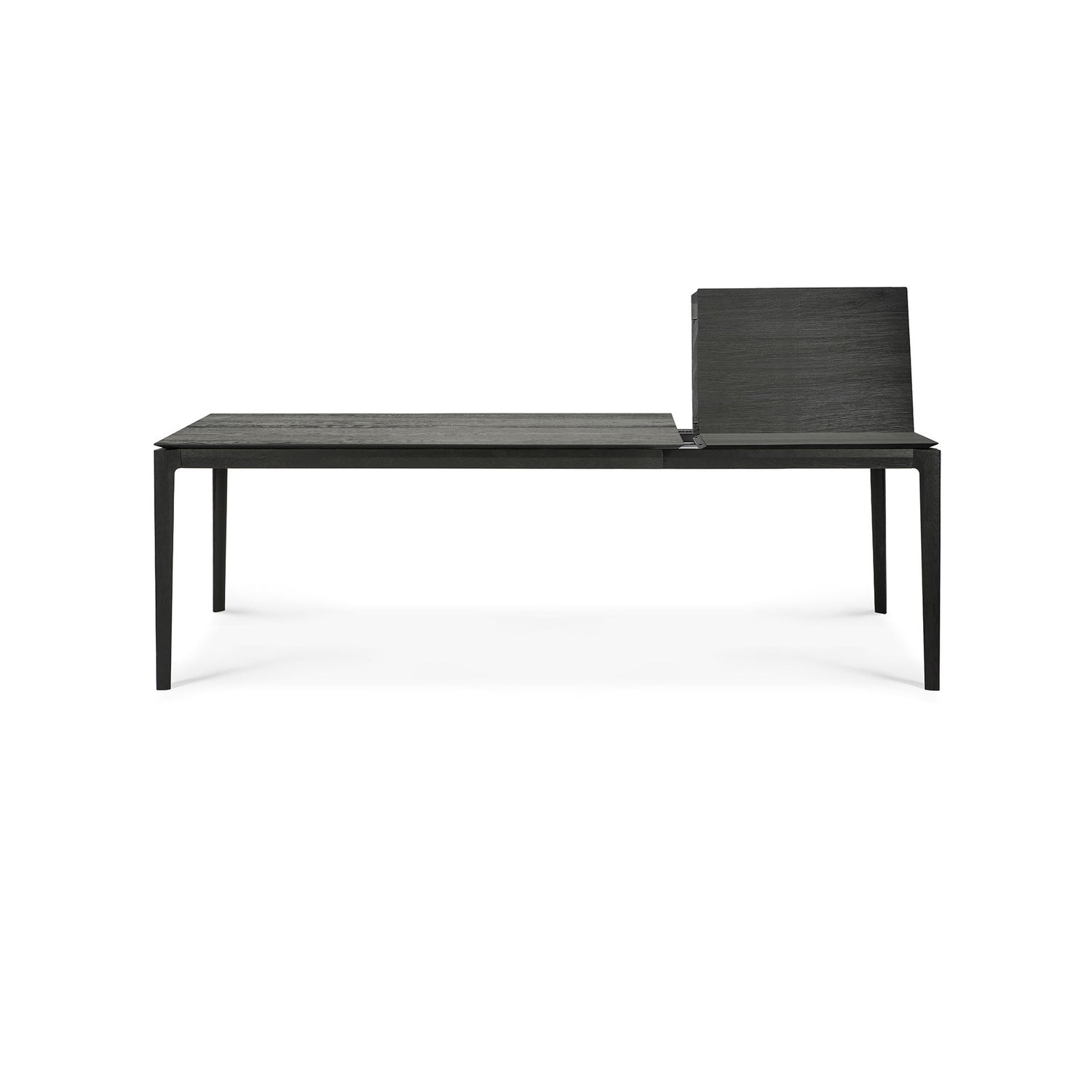 Bok ausziehbarer Esstisch - lackierte Eiche - schwarz - rechteckig - 160/240 x 90 x 76 cm - ZEN ZONE