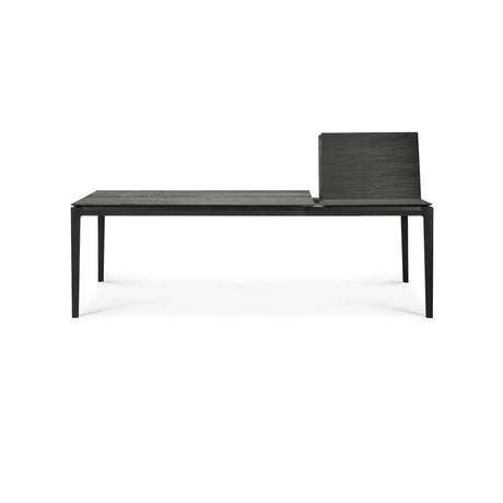 Bok ausziehbarer Esstisch - lackierte Eiche - schwarz - rechteckig - 160/240 x 90 x 76 cm - ZEN ZONE