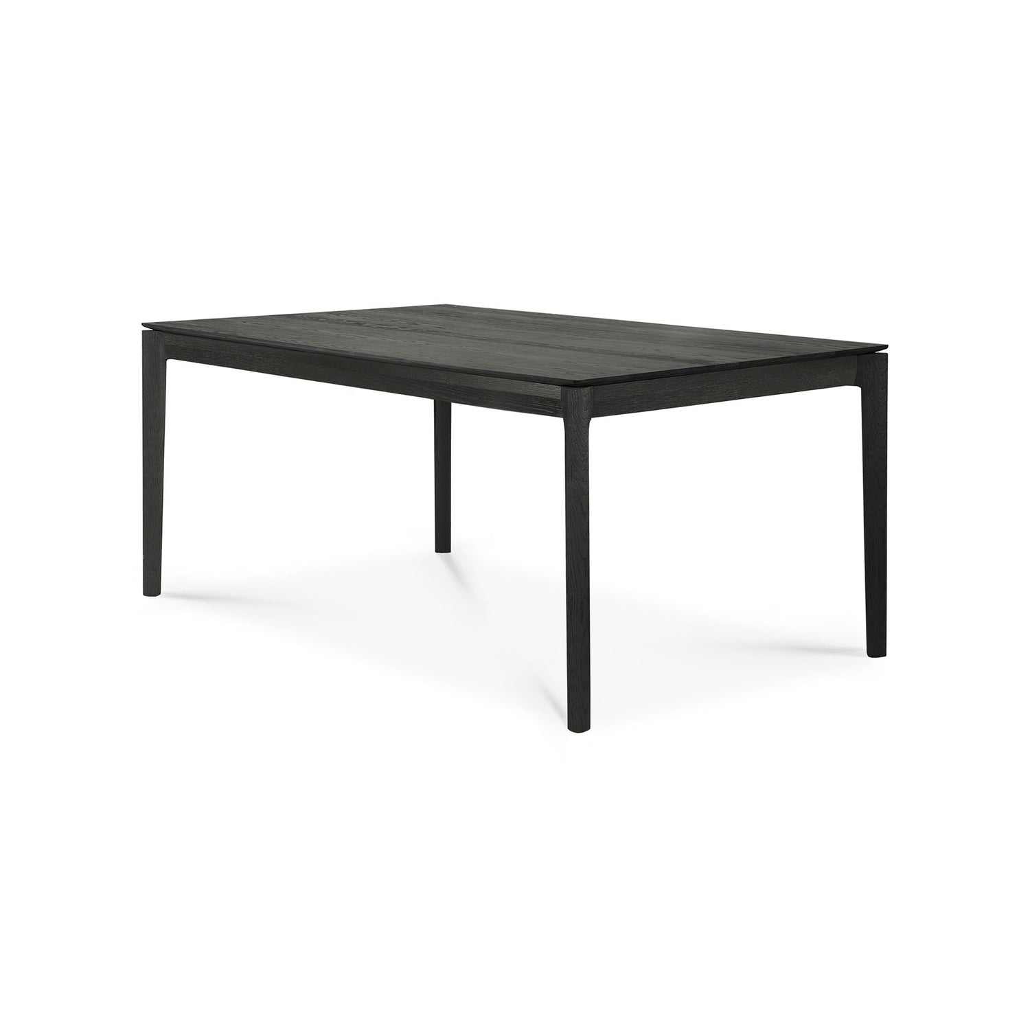 Bok ausziehbarer Esstisch - lackierte Eiche - schwarz - rechteckig - 160/240 x 90 x 76 cm - ZEN ZONE