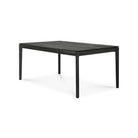 Bok ausziehbarer Esstisch - lackierte Eiche - schwarz - rechteckig - 160/240 x 90 x 76 cm - ZEN ZONE