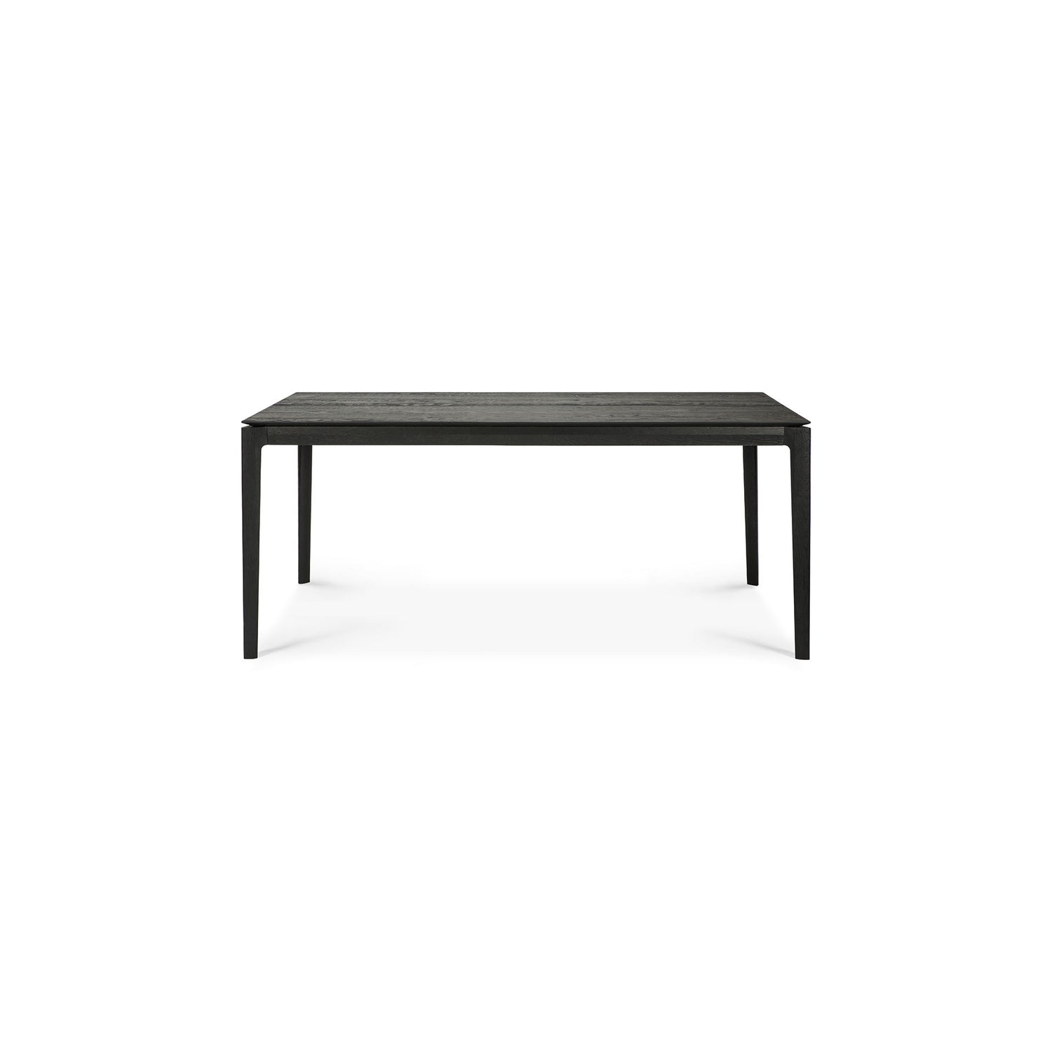 Bok ausziehbarer Esstisch - lackierte Eiche - schwarz - rechteckig - 180/280 x 100 x 76 cm - ZEN ZONE