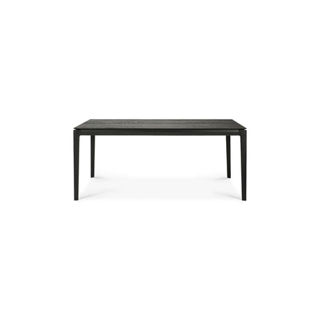 Bok ausziehbarer Esstisch - lackierte Eiche - schwarz - rechteckig - 180/280 x 100 x 76 cm - ZEN ZONE