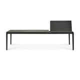 Bok ausziehbarer Esstisch - lackierte Eiche - schwarz - rechteckig - 180/280 x 100 x 76 cm - ZEN ZONE