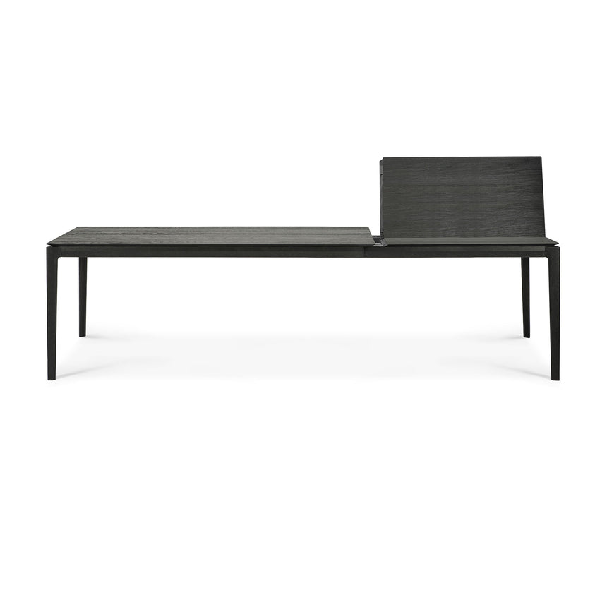Bok ausziehbarer Esstisch - lackierte Eiche - schwarz - rechteckig - 180/280 x 100 x 76 cm - ZEN ZONE