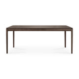 Bok Esstisch - lackierte Eiche - braun - rechteckig - 200 x 95 x 76 cm - ZEN ZONE