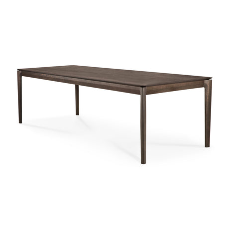 Bok Esstisch - lackierte Eiche - braun - rechteckig - 200 x 95 x 76 cm - ZEN ZONE
