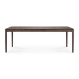 Bok Esstisch - lackierte Eiche - braun - rechteckig - 220 x 95 x 76 cm - ZEN ZONE