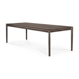 Bok Esstisch - lackierte Eiche - braun - rechteckig - 220 x 95 x 76 cm - ZEN ZONE