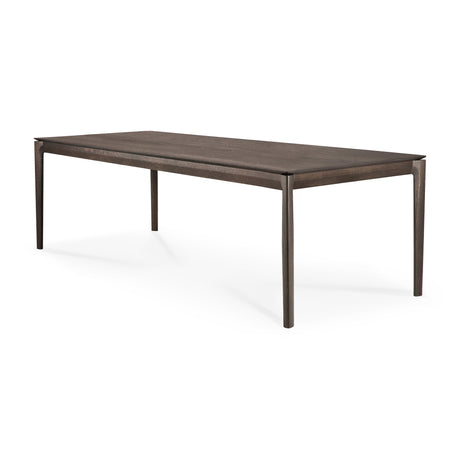 Bok Esstisch - lackierte Eiche - braun - rechteckig - 220 x 95 x 76 cm - ZEN ZONE