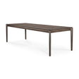 Bok Esstisch - lackierte Eiche - braun - rechteckig - 240 x 100 x 76 cm - ZEN ZONE