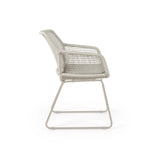 ESTA Gartenstuhl aus Aluminium Leinen geflechtet - ZEN ZONE Furniture