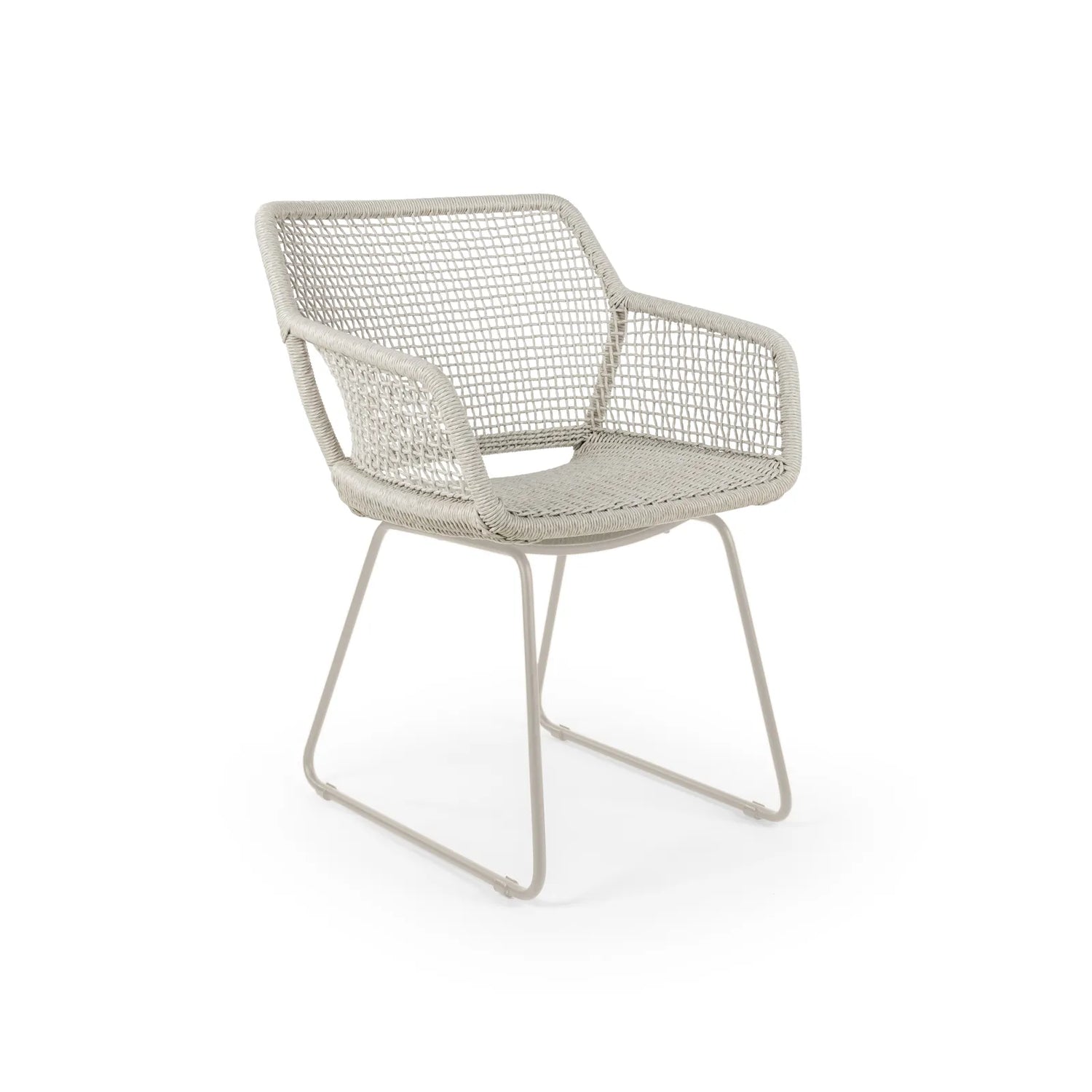 ESTA Gartenstuhl aus Aluminium Leinen geflechtet - ZEN ZONE Furniture