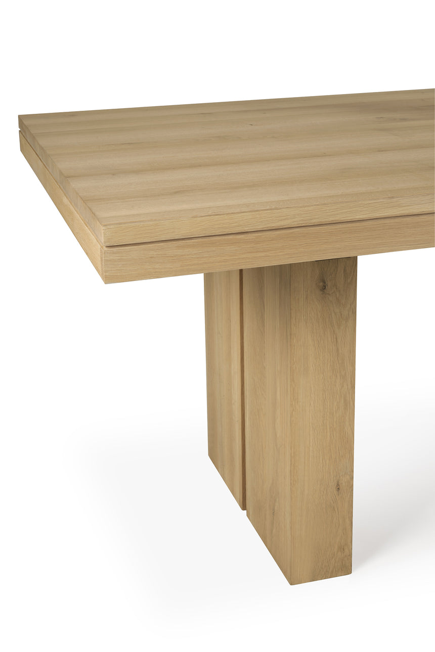 Double ausziehbarer Esstisch - Eiche - rechteckig - 200/300 x 100 x 76 cm - ZEN ZONE