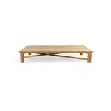 Garten Couchtisch Camogli aus Teakholz in Natur, 180×90×30 cm - ZEN ZONE Furniture