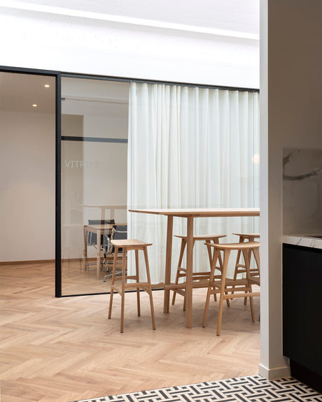 Osso Barhocker - lackierte Eiche - 57 x 33 x 80 cm - ZEN ZONE Furniture