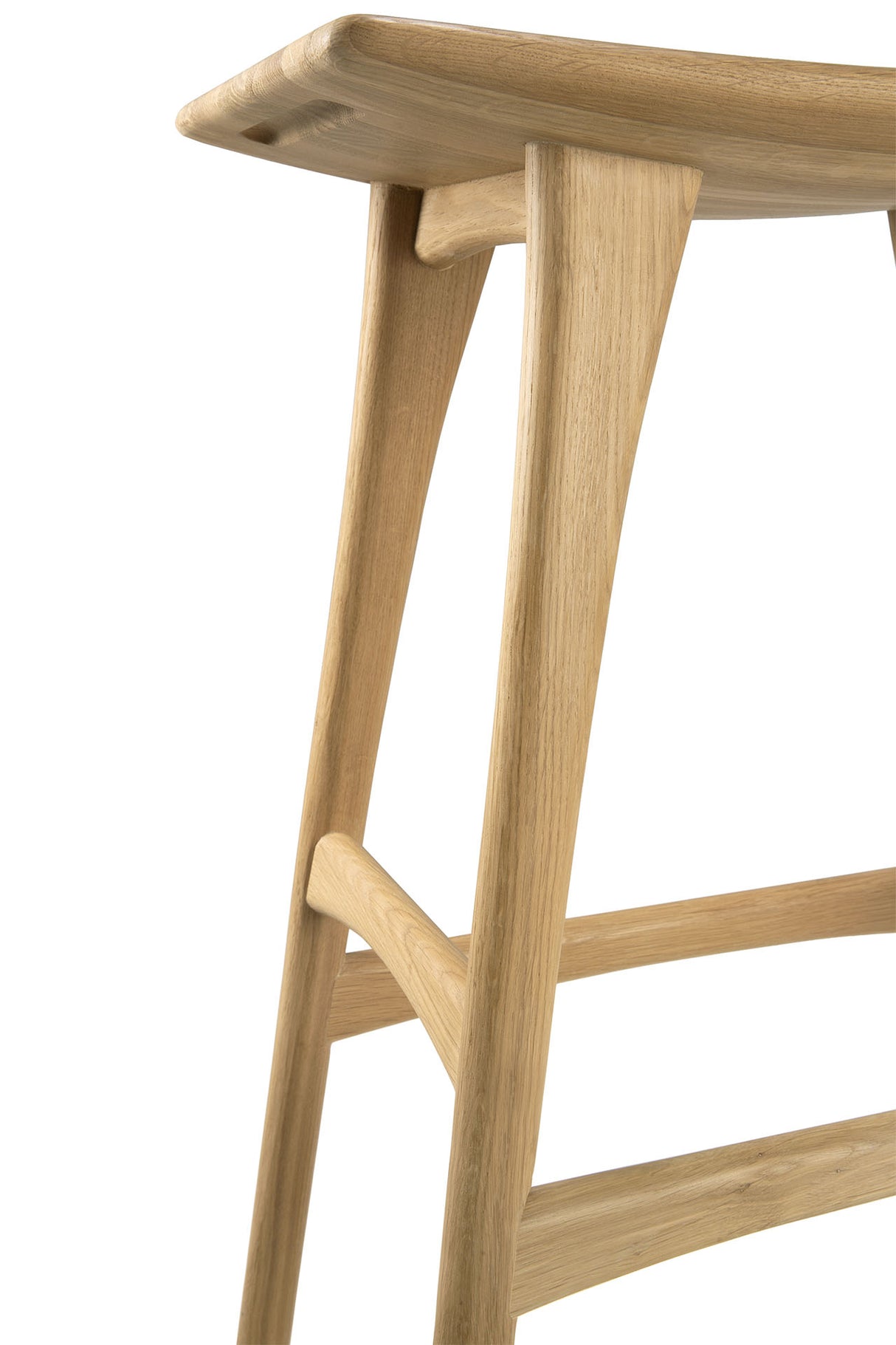 Osso Barhocker - lackierte Eiche - 57 x 33 x 80 cm - ZEN ZONE Furniture