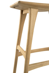 Osso Barhocker - lackierte Eiche - 57 x 33 x 80 cm - ZEN ZONE Furniture