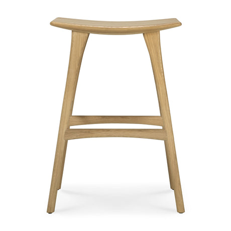 Osso Barhocker - lackierte Eiche - 57 x 33 x 80 cm - ZEN ZONE Furniture