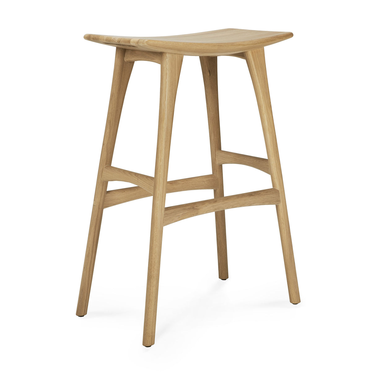 Osso Barhocker - lackierte Eiche - 57 x 33 x 80 cm - ZEN ZONE Furniture