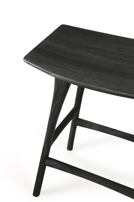 Osso Tresenhocker - lackierte Eiche - schwarz - 57 x 33 x 67 cm - ZEN ZONE Furniture