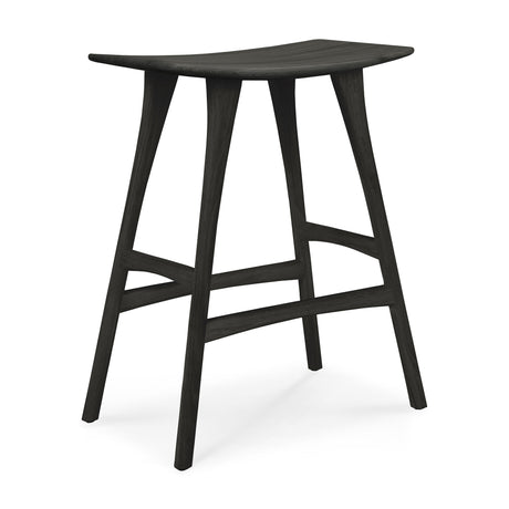 Osso Tresenhocker - lackierte Eiche - schwarz - 57 x 33 x 67 cm - ZEN ZONE Furniture