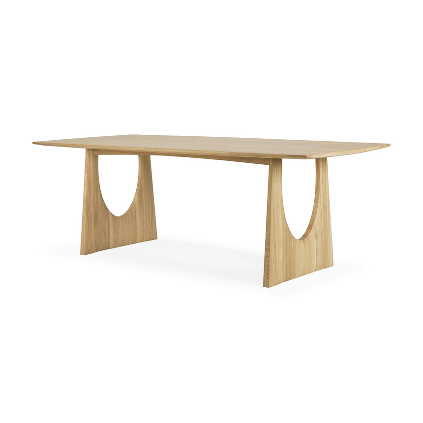 Geometric Esstisch - Eiche - rechteckig - 220 x 100 x 76 cm - ZEN ZONE