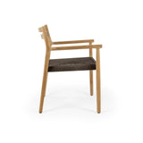 Florence Gartenstuhl aus Teakholz und Seil in Walnuss - ZEN ZONE Furniture