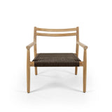 Garten Sessel Florence aus Natur-Teak und Seil in Natur, 75×73×70 cm - ZEN ZONE Furniture