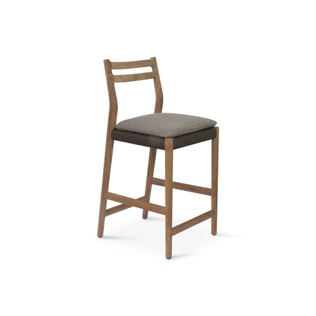 Garten Barhocker Florence aus Teakholz und Seil, Sitzhöhe 80 cm - ZEN ZONE Furniture