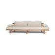 3-Sitzer Garten Sofa Lounge Livorno aus Teakholz, 298x92×72 cm - ZEN ZONE Furniture