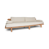 3-Sitzer Garten Sofa Lounge Livorno aus Teakholz, 298x92×72 cm - ZEN ZONE Furniture