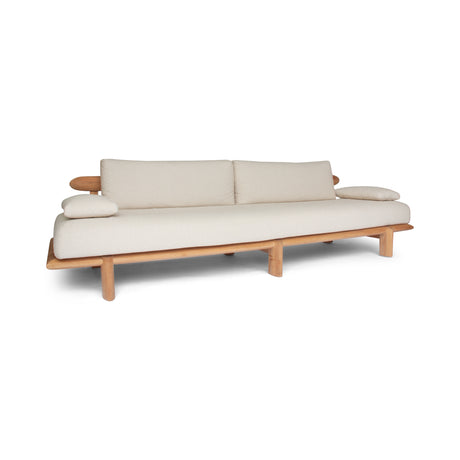 3-Sitzer Garten Sofa Lounge Livorno aus Teakholz, 298x92×72 cm - ZEN ZONE Furniture