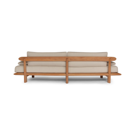 3-Sitzer Garten Sofa Lounge Livorno aus Teakholz, 298x92×72 cm - ZEN ZONE Furniture